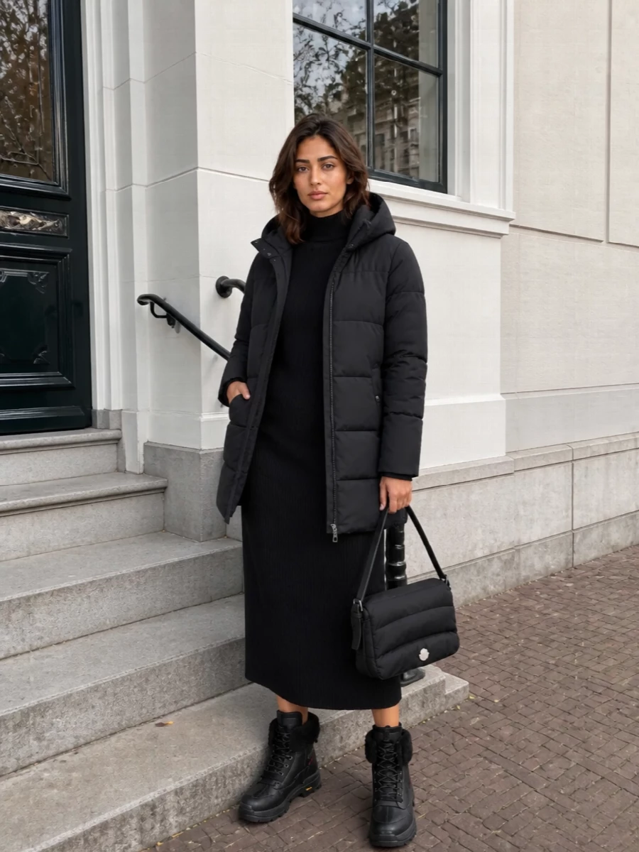 Woolrich parka apc knit dress moncler bag