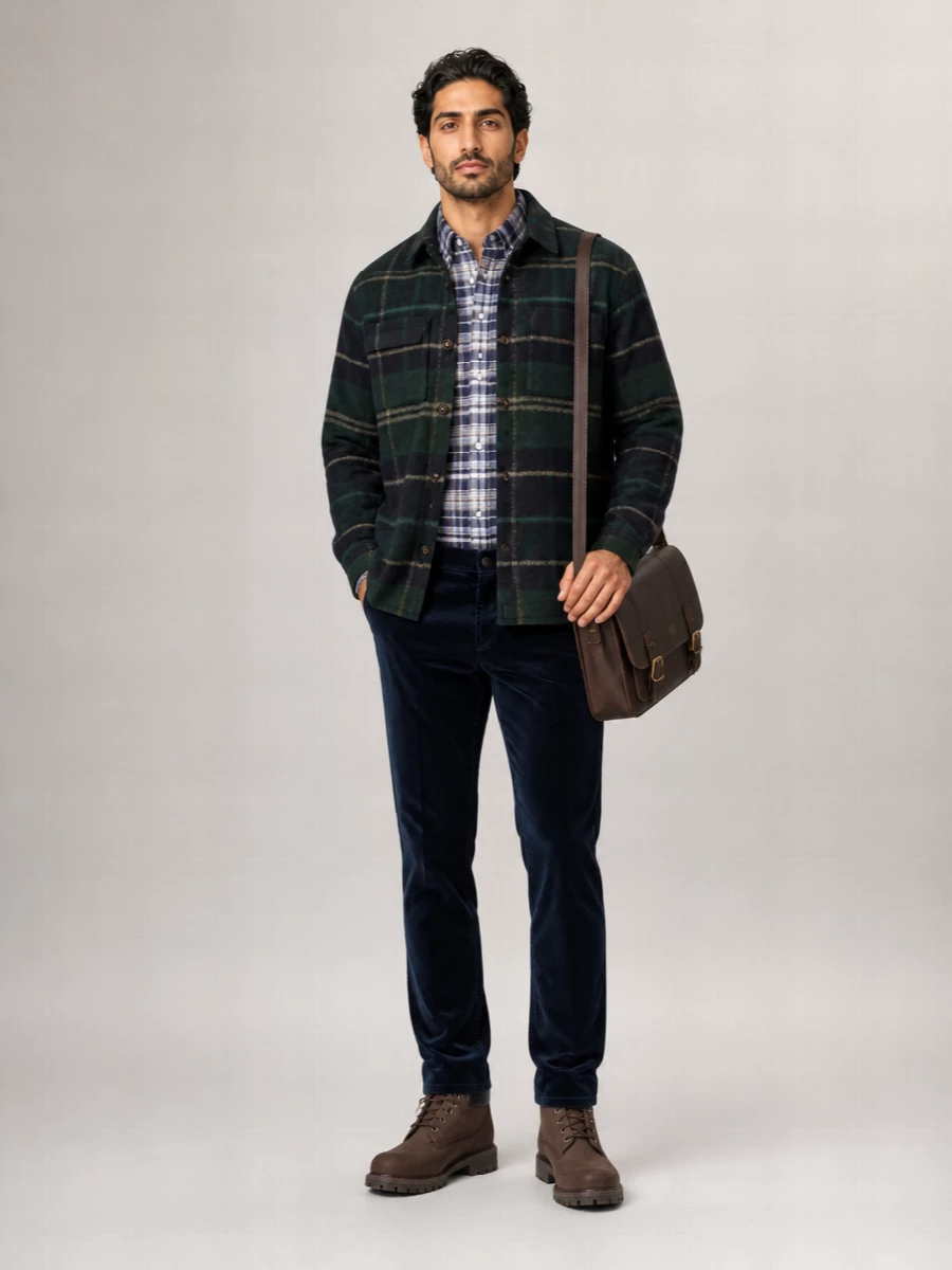 Barbour single breasted coat