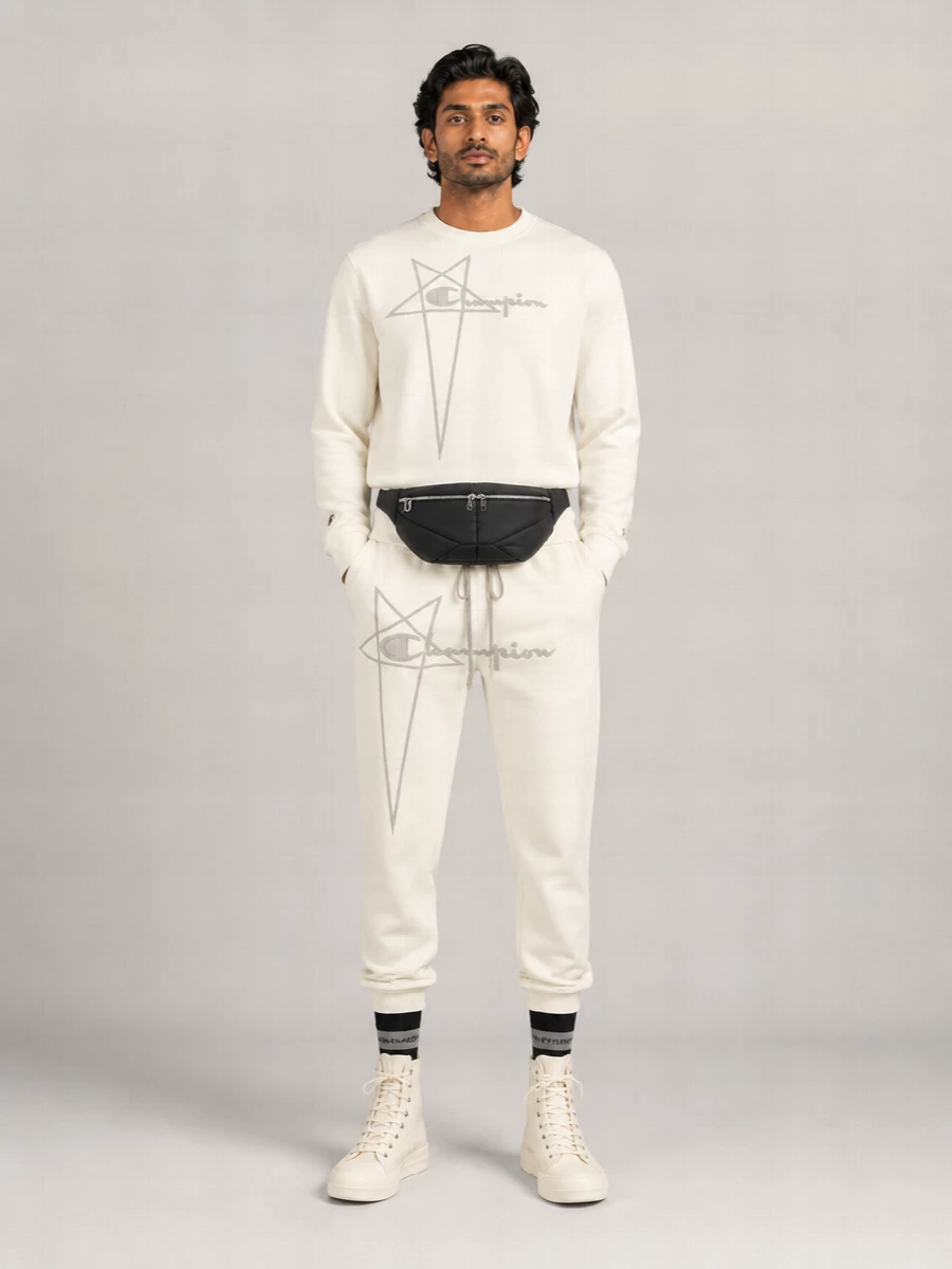 Rick Owens Cotton Ribbed Track Pants