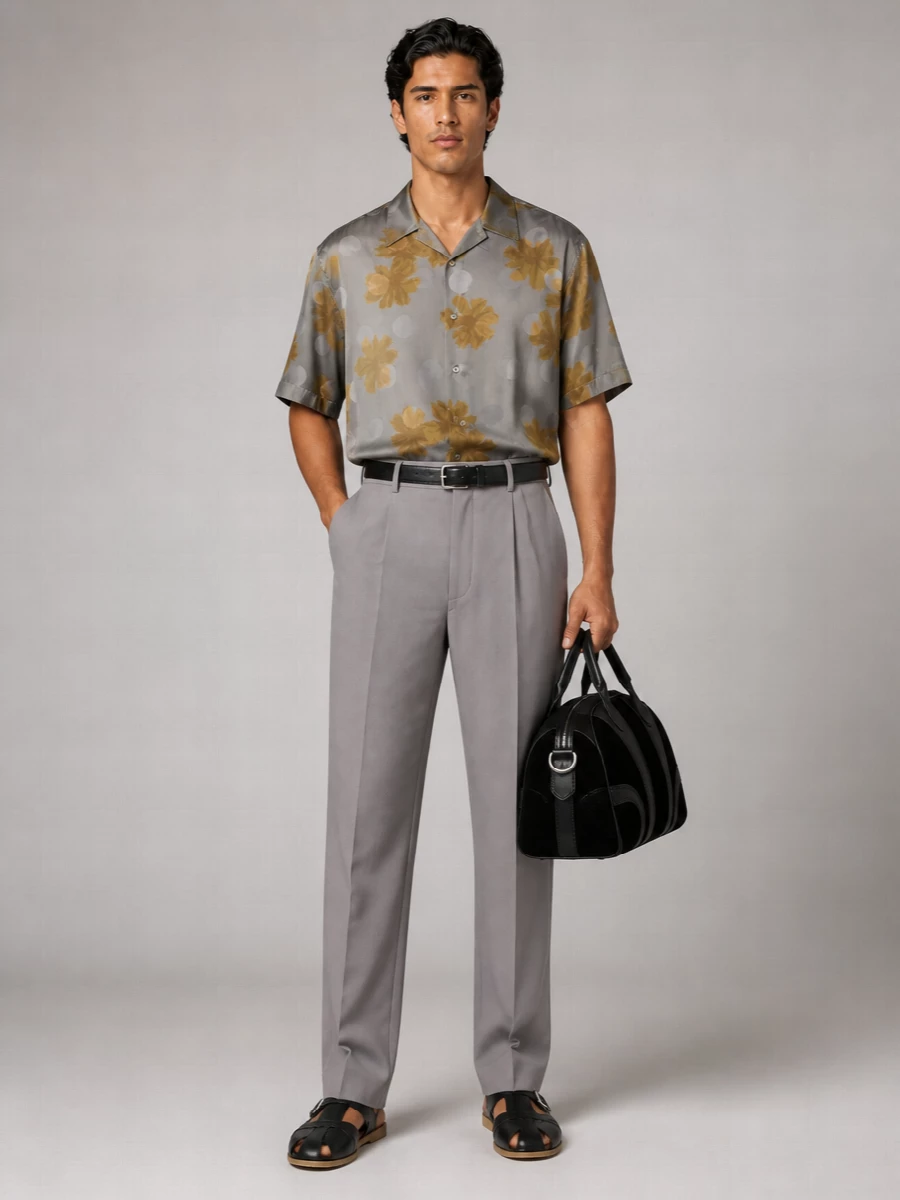 Dries Van Noten Floral Polka-Dot Shirt