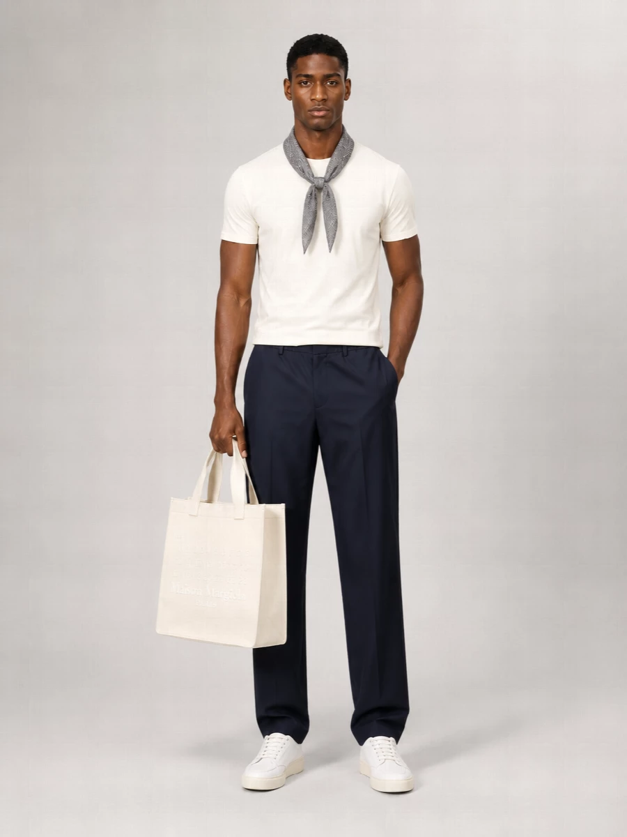 Brunello Cucinelli Silk Geometric-Print Pocket Square