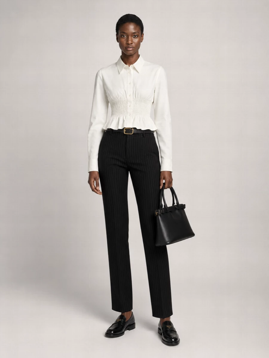 Sacai Embroidered Tailored Trousers