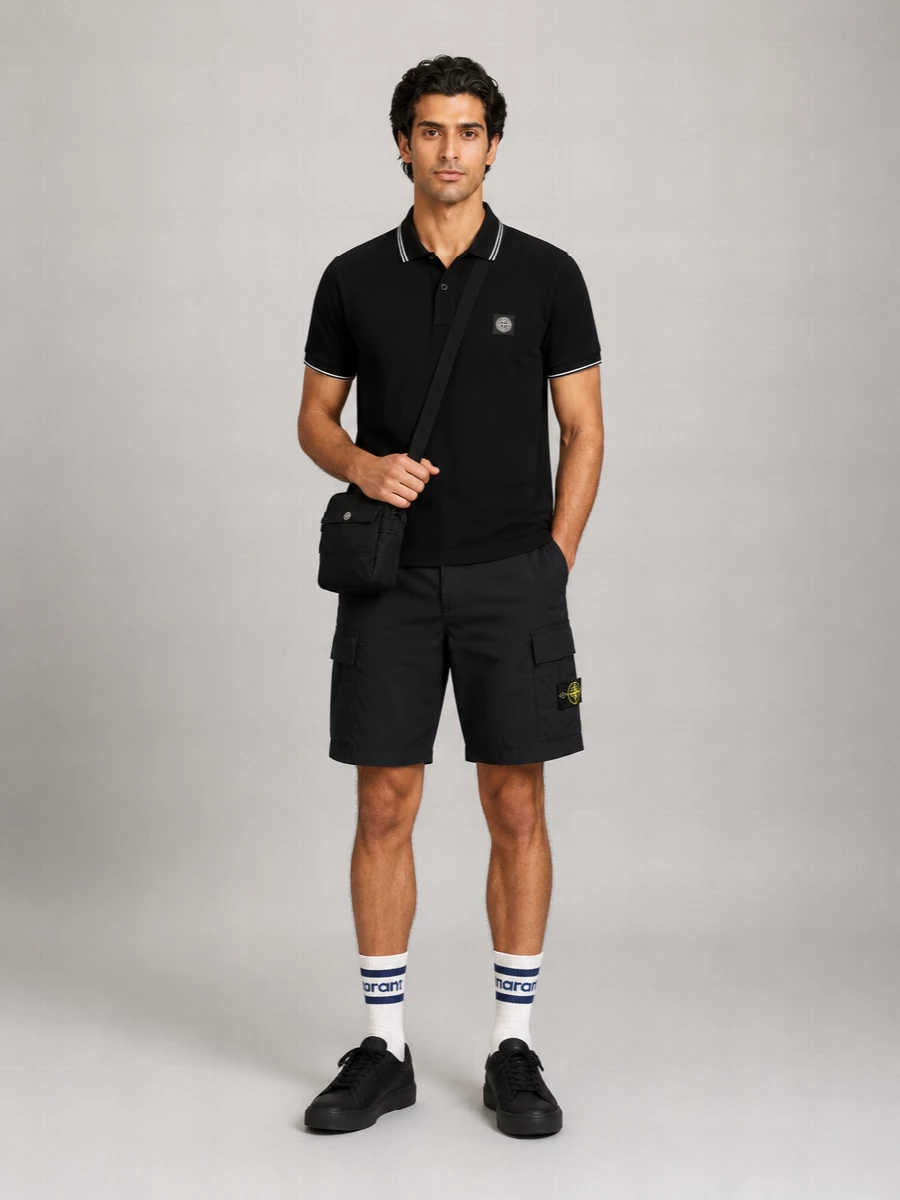 Stone Island Cotton Piqué Polo Shirt