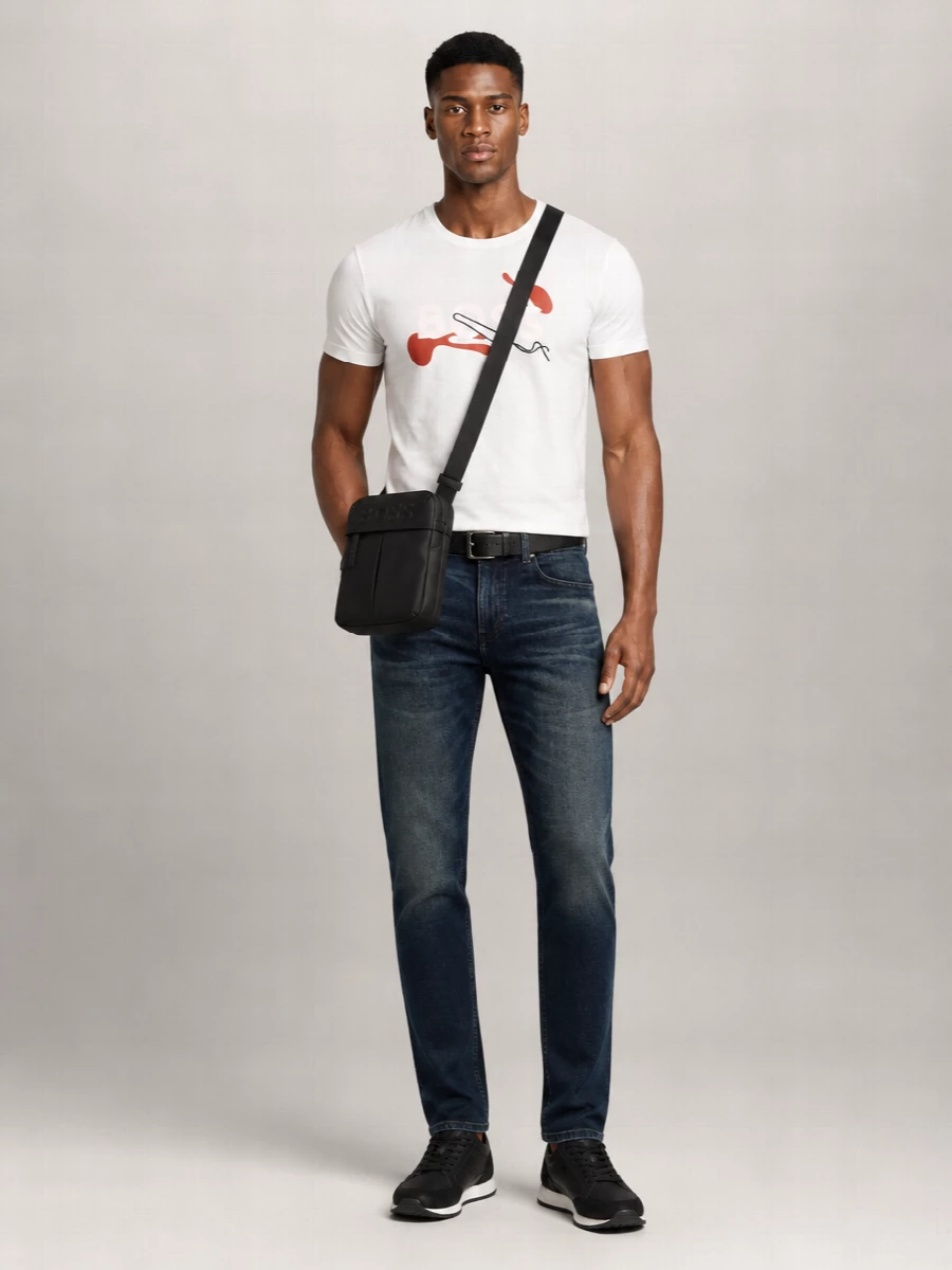 Boss Cotton Short-Sleeve Logo-Print T-Shirt
