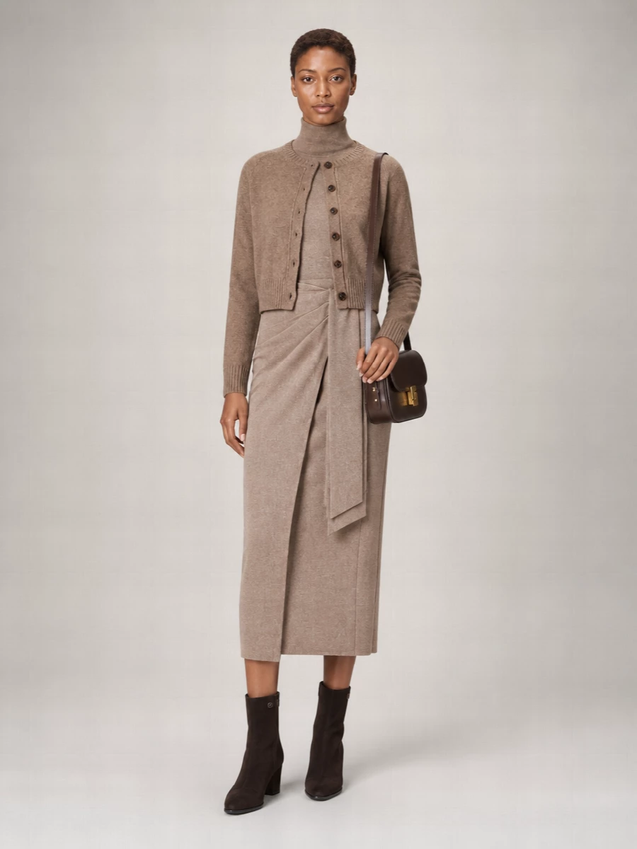 Soeur merino wool fitted cardigan