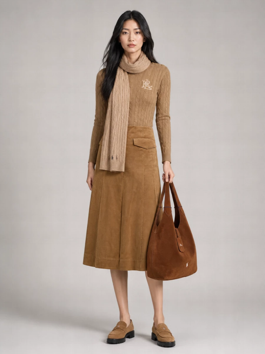 Lauren Ralph Lauren Cable-Knit Slim-Fit Sweater