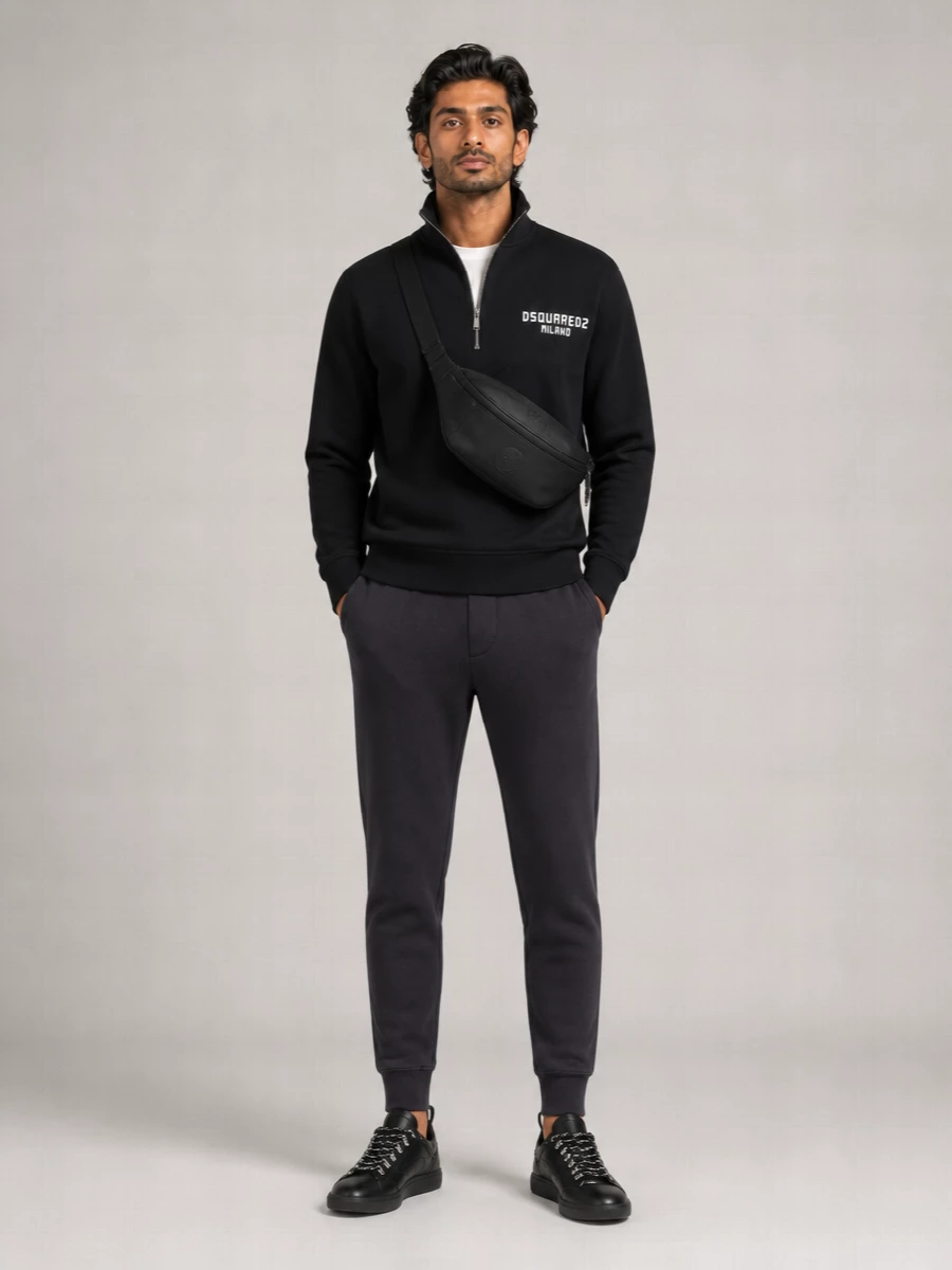Dsquared2 Cotton Zip Sweatshirt