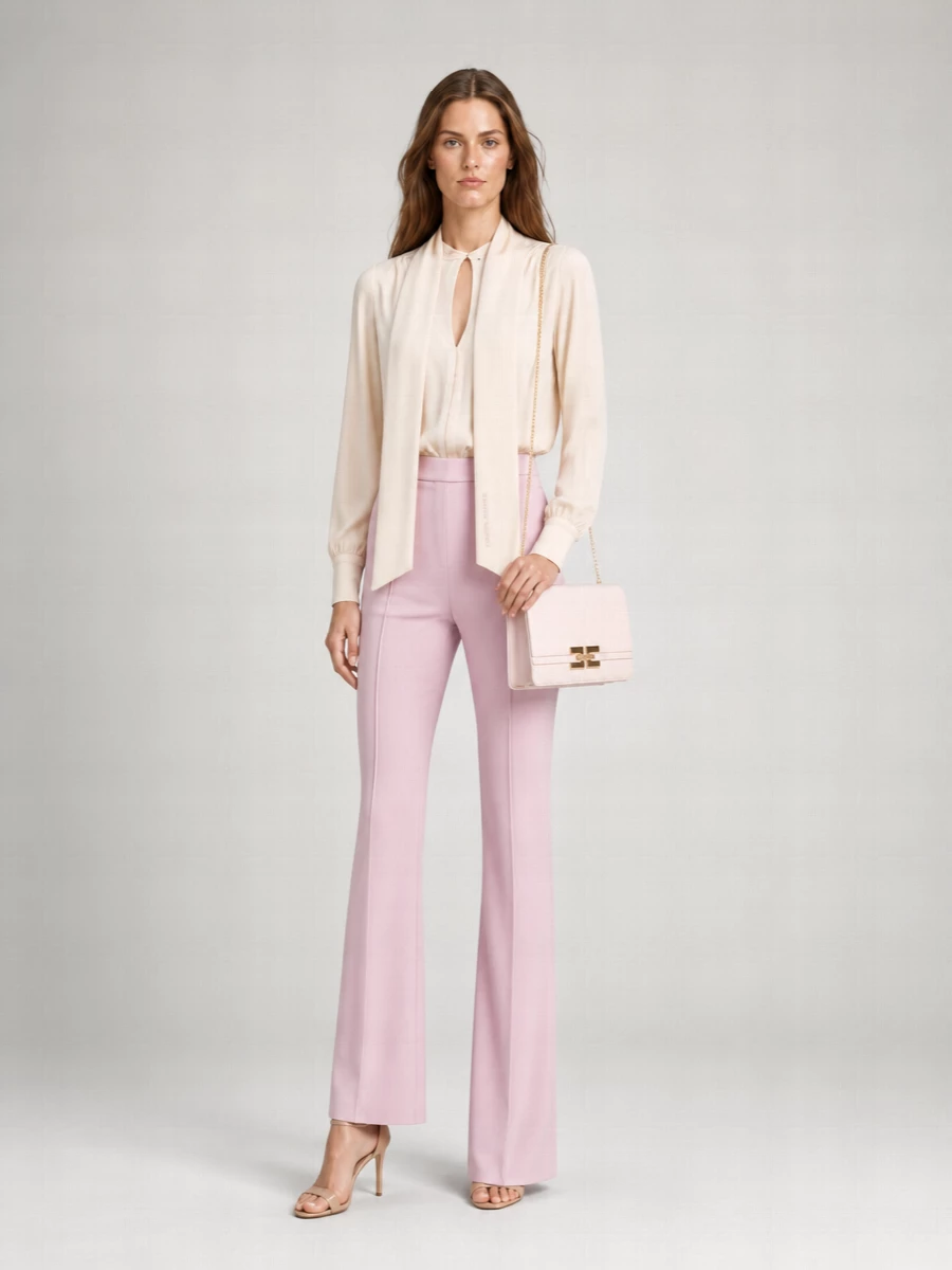 Elisabetta Franchi Viscose V-Neck Wide-Leg Jumpsuit