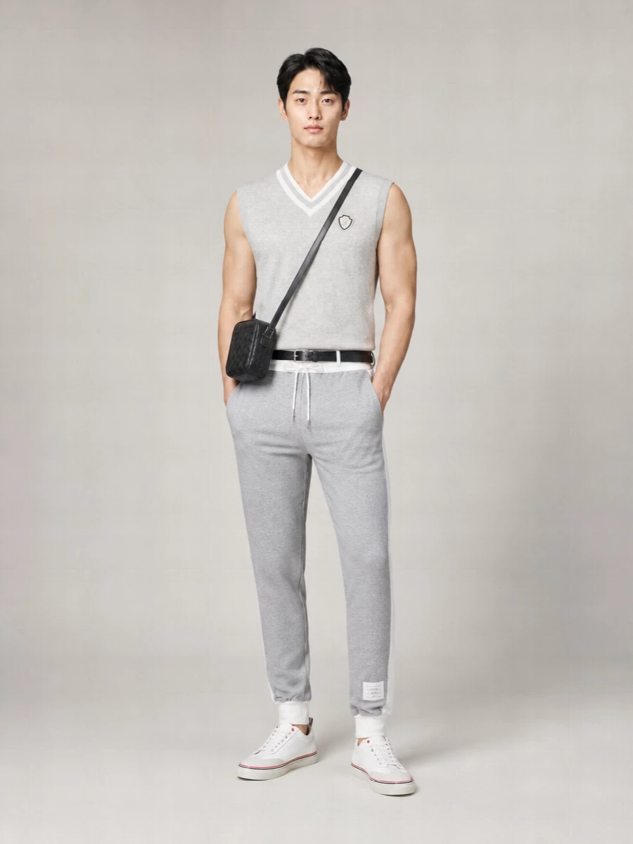 Brunello Cucinelli Cotton V-Neck Sleeveless Ribbed Vest