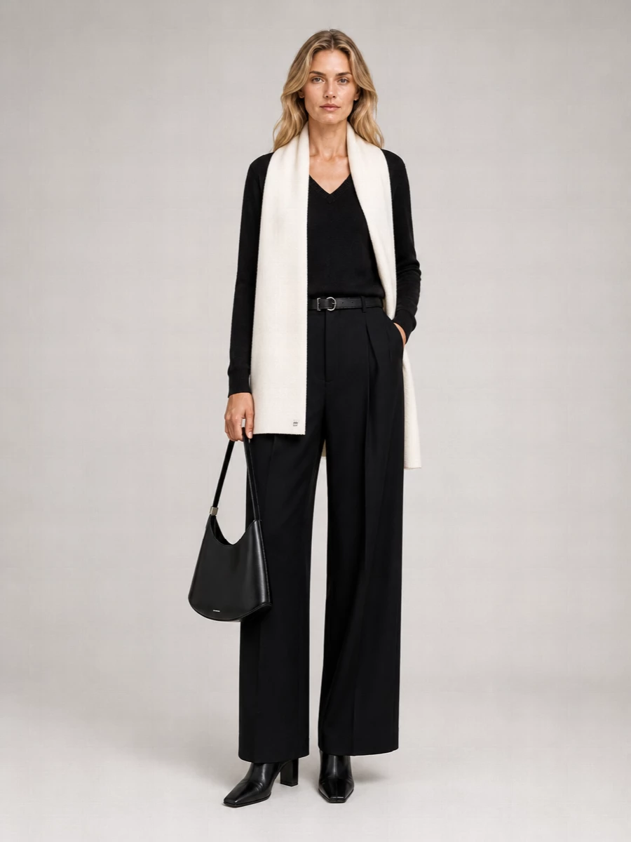 Jil Sander Cashmere Oversized Ribbed V-Neck Jumper