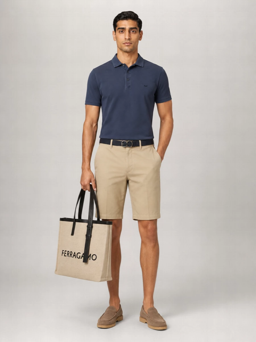 Fay Cotton Short-Sleeve Polo Shirt