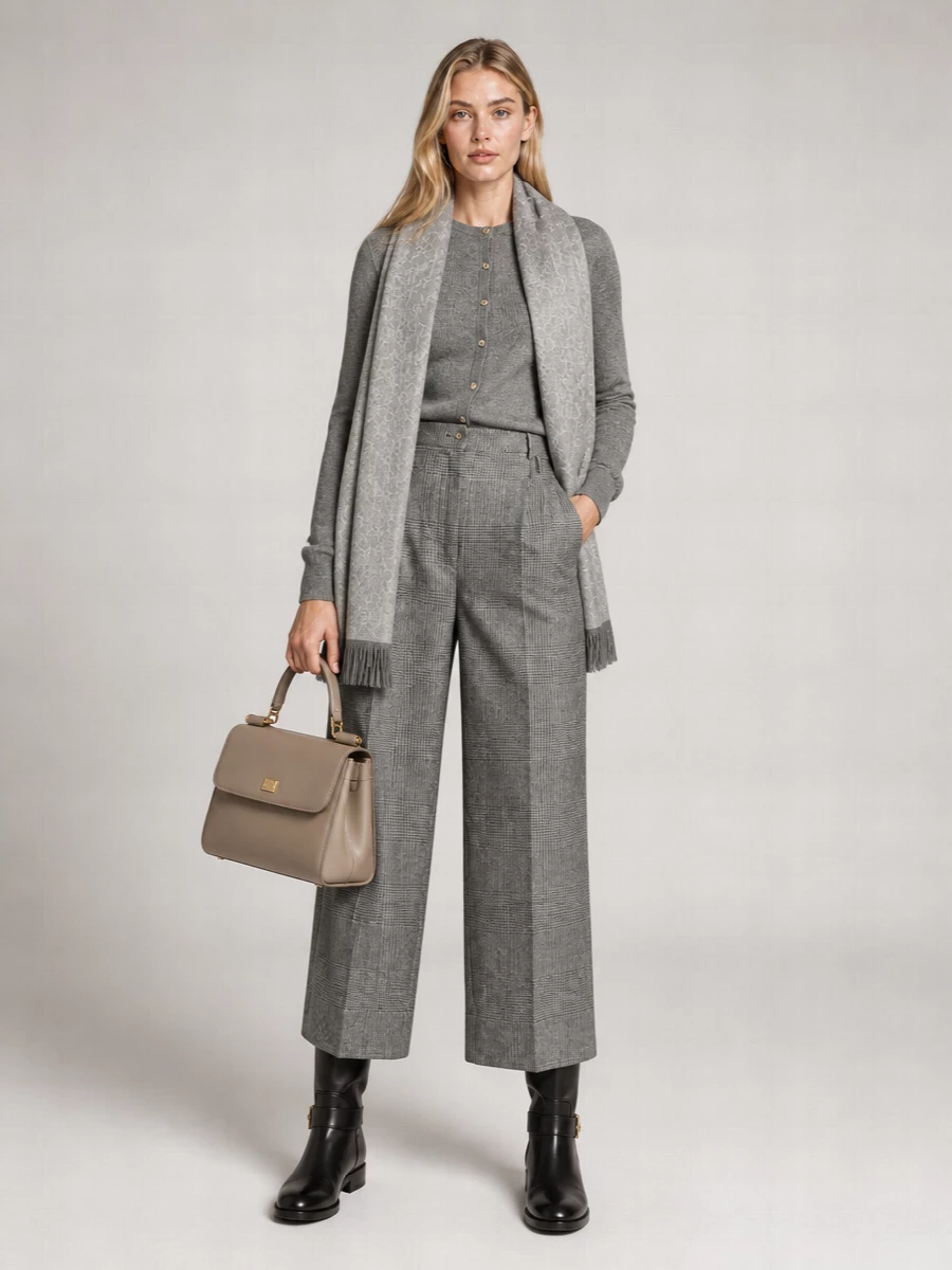 Dolce&Gabbana Cashmere Ribbed Crewneck Cardigan