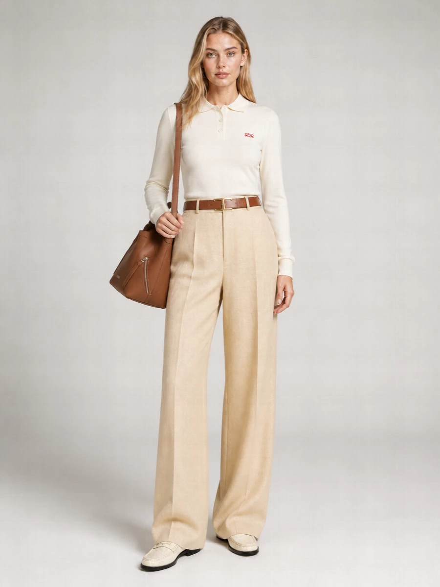 Loewe Cashmere Silk Polo Top