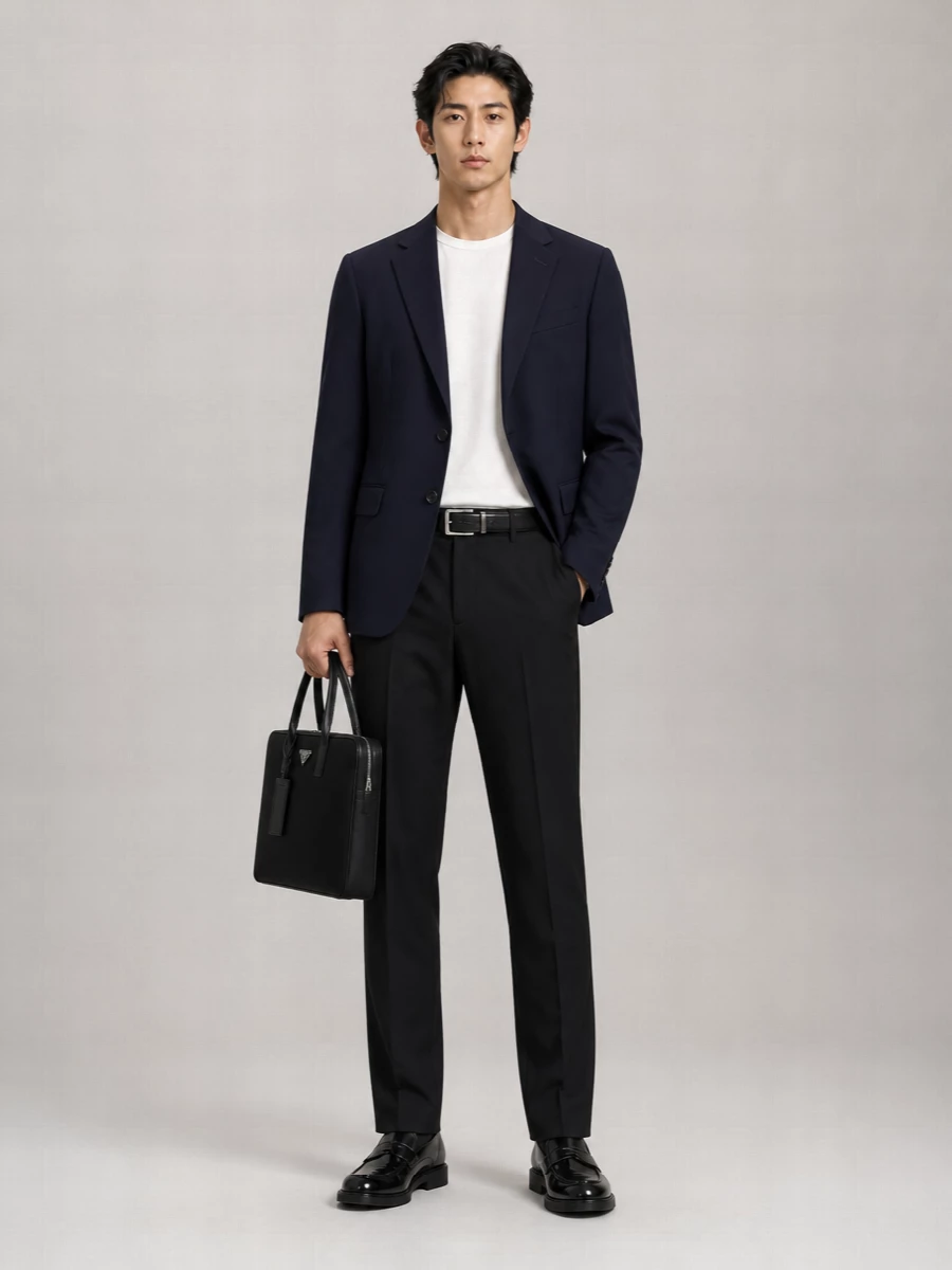 Dries Van Noten Wool Tailored Trousers