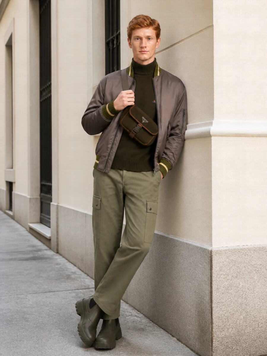 Vivienne westwood bomber burberry cargo prada bag