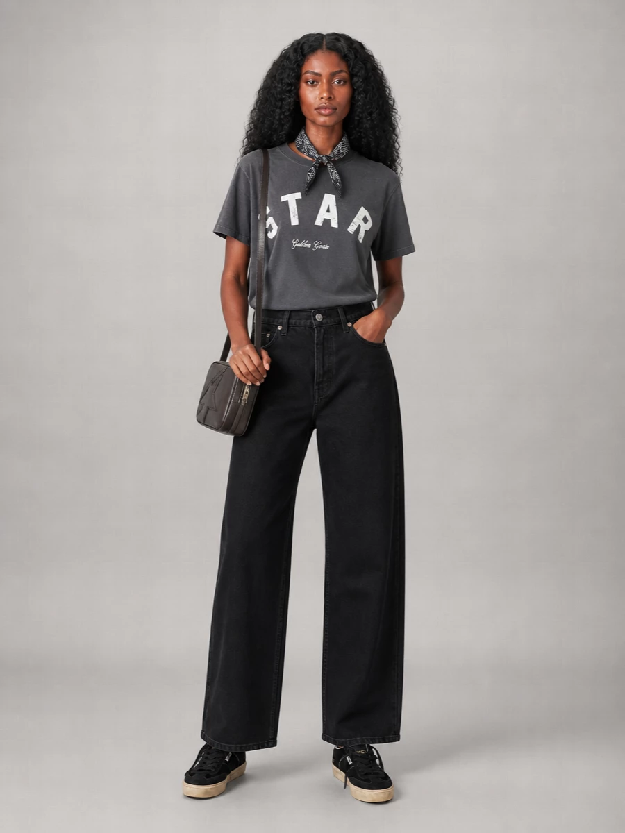 Golden Goose Logo-Print Relaxed-Fit Cotton T-Shirt