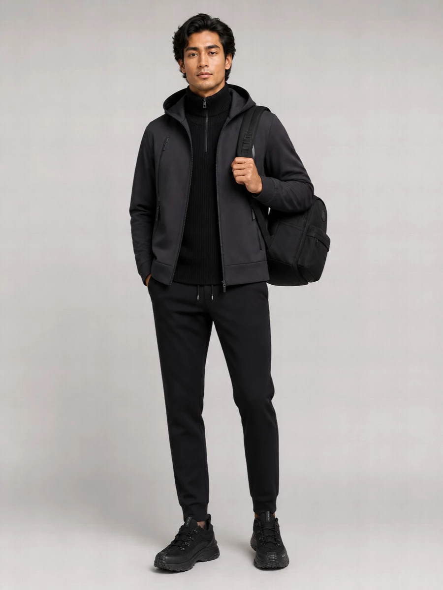 Moncler Zip Up Hooded Jacket