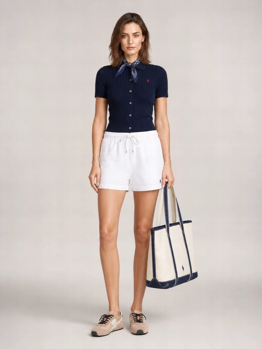Polo Ralph Lauren Short Sleeve Cable Knit Cardigan