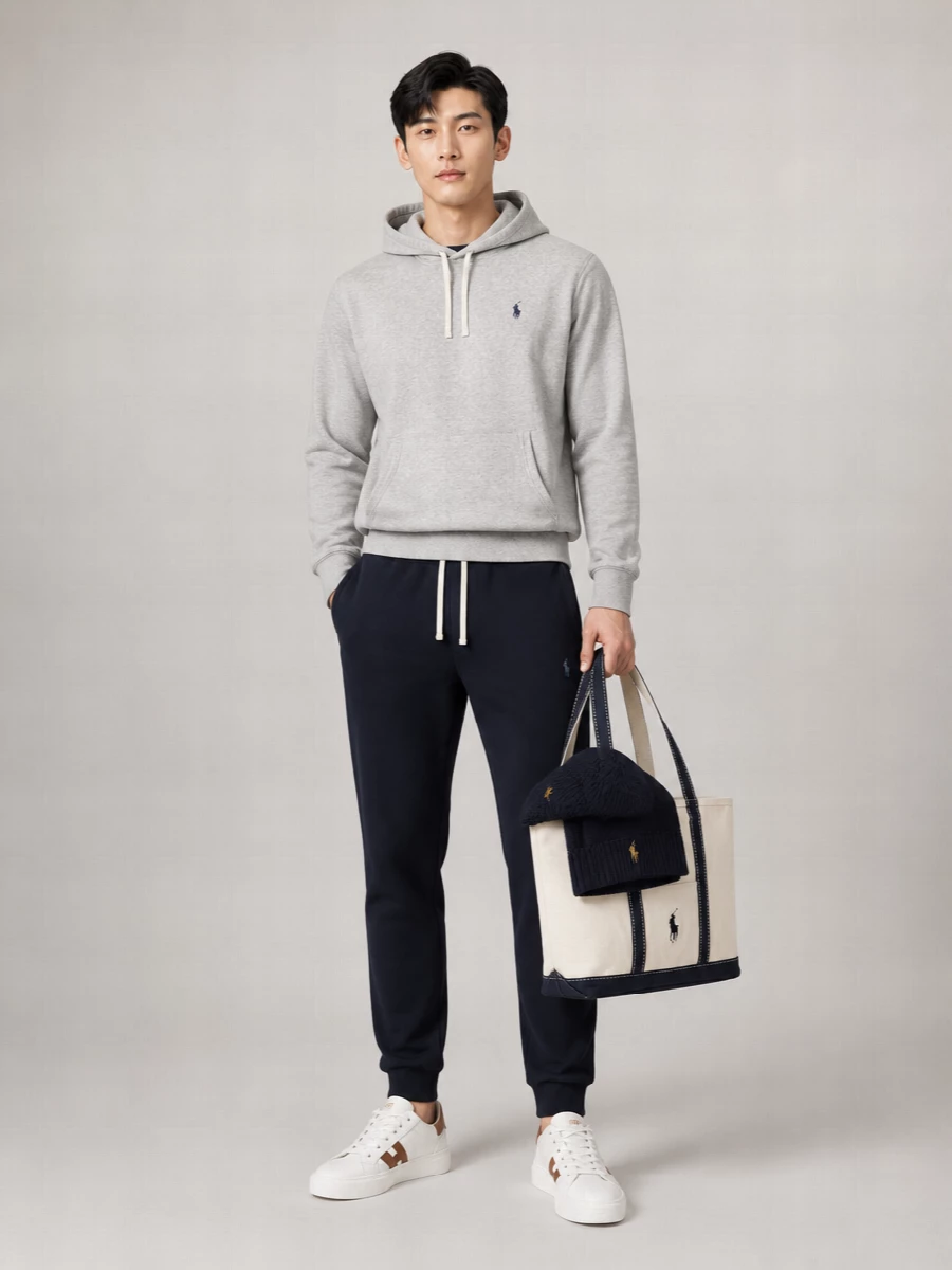 Polo Ralph Lauren Hooded Sweatshirt With Drawstring And Pocket