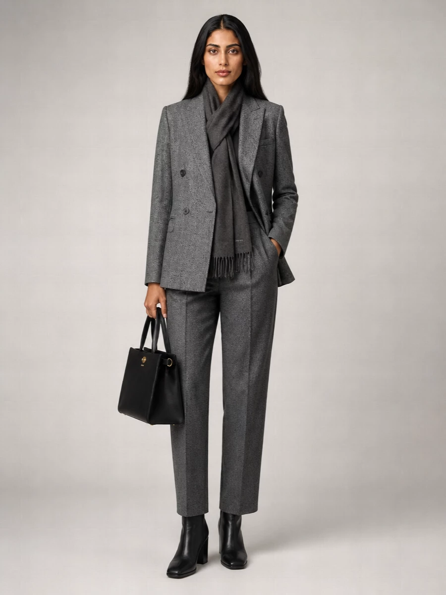 Emporio Armani Double-Breasted Suit Jacket