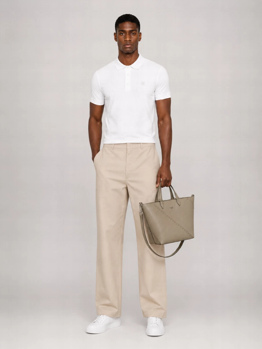 Fendi Cotton Short-Sleeve Polo Shirt