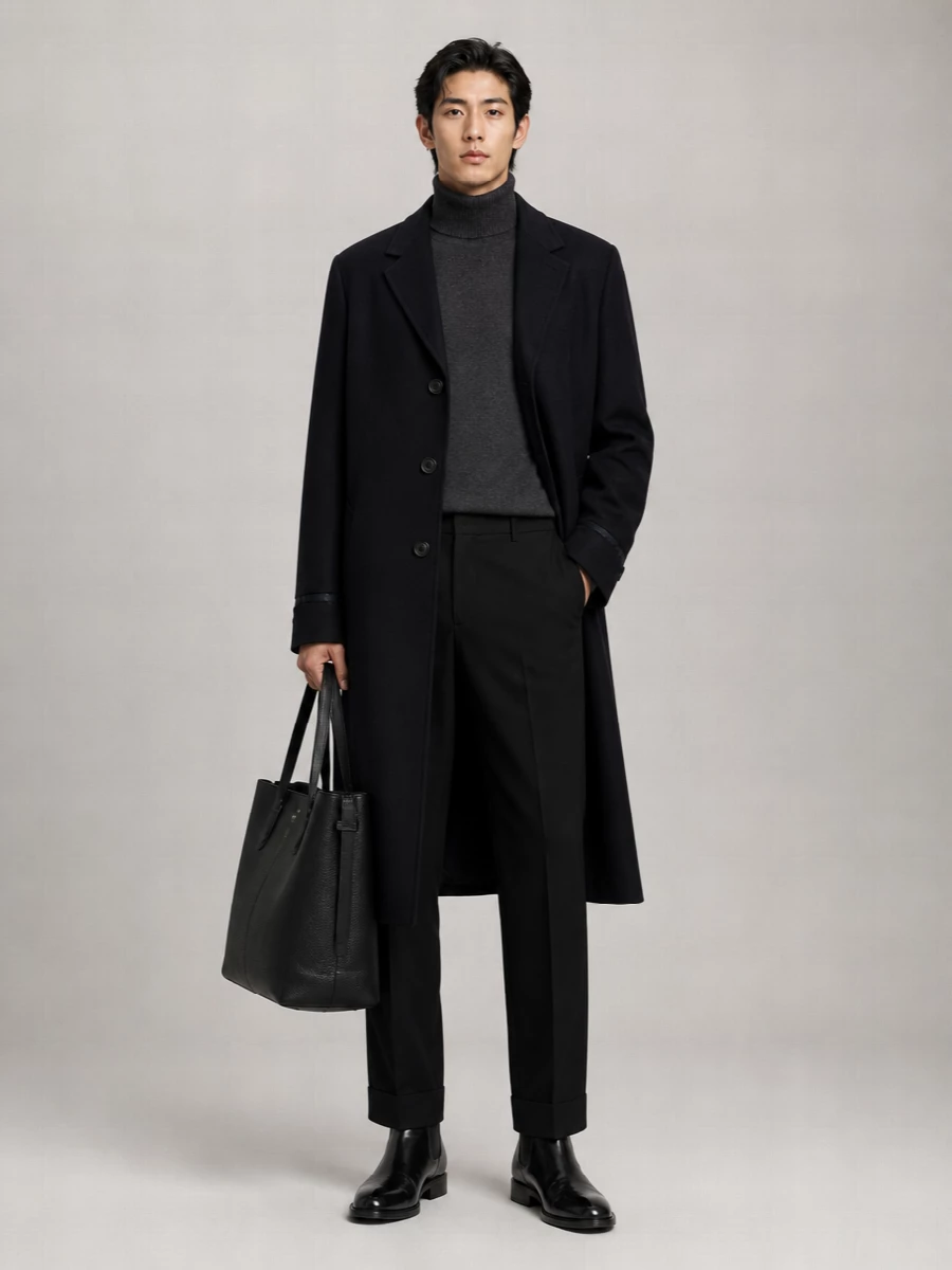 Maison Margiela Wool Single Breasted Coat