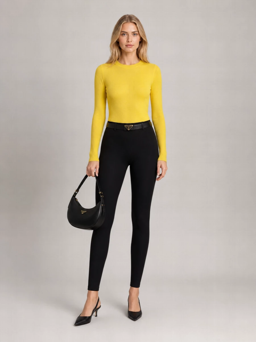 Dolce&Gabbana Ribbed Long-Sleeve Sweater
