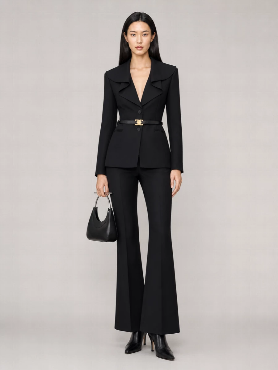 Alexander McQueen wool suit trousers