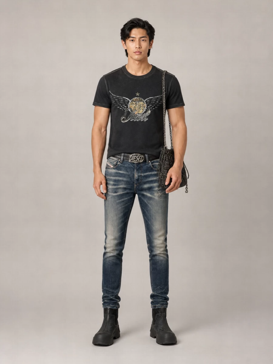 Diesel Denim Shoulder Bag