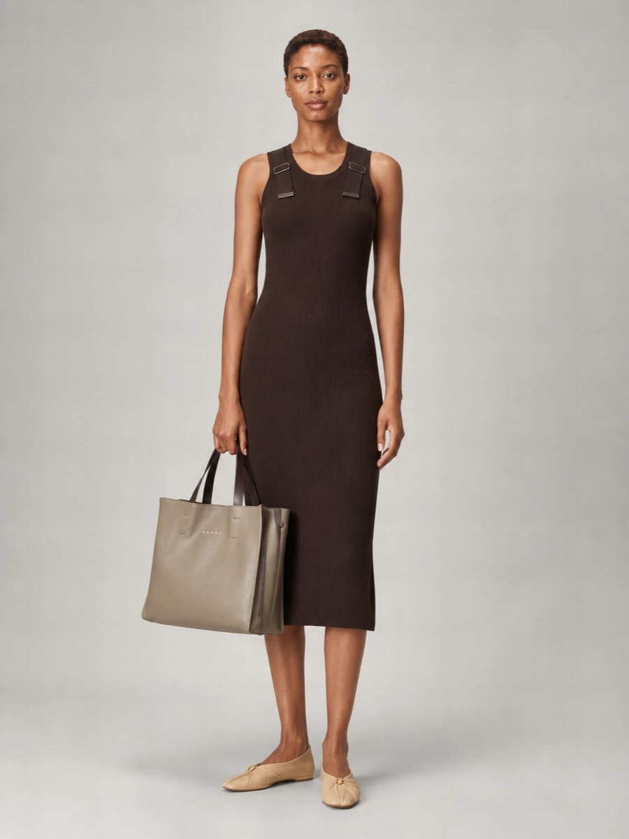 Marni Museo Soft Leather Tote Bag
