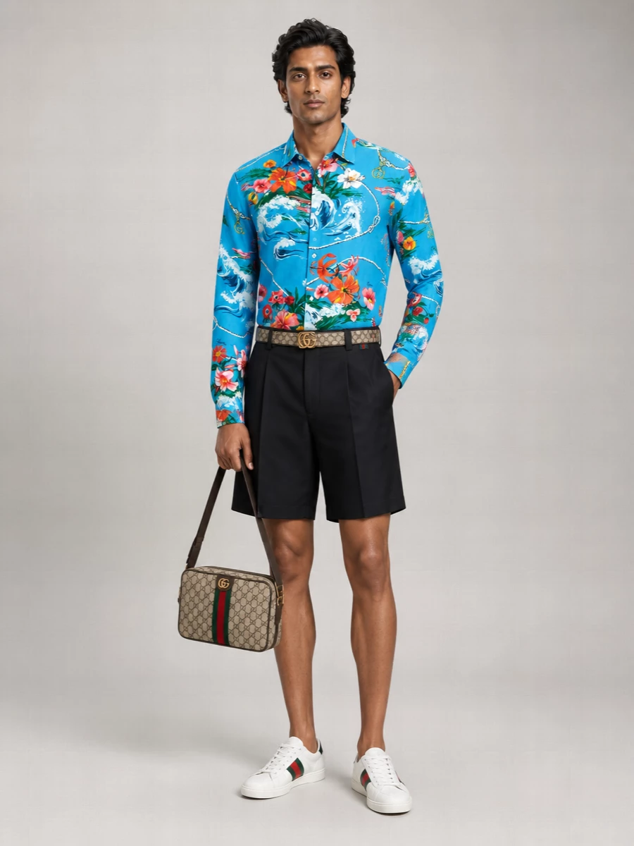 Gucci Leather Low-Top Sneakers