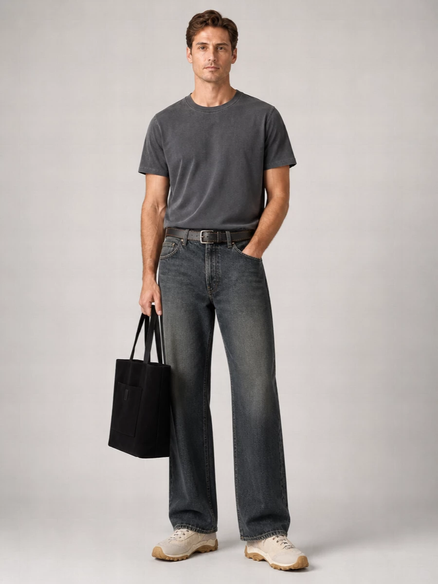 Our Legacy Denim Wide-Leg Trousers