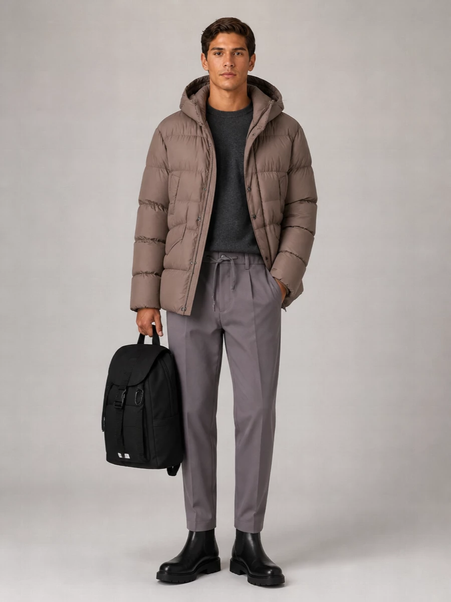 Woolrich quilted hooded parka