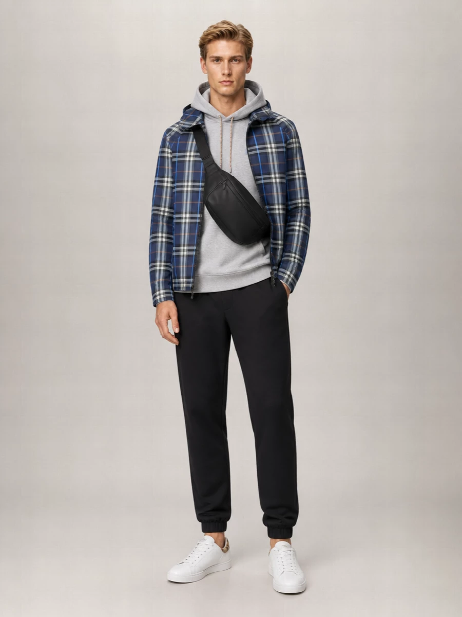 Burberry Cotton Hooded Reversible Jacket