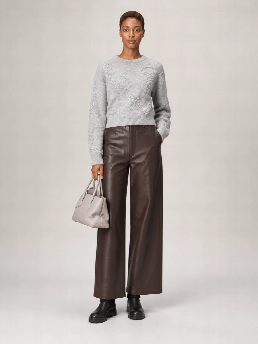 Gianvito Rossi Leather Ribbed Knee-High Boots