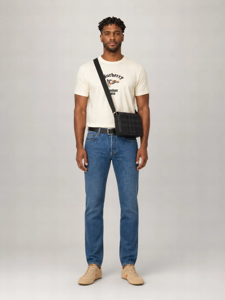 Burberry Cotton Relaxed-Fit Crew-Neck Short-Sleeve T-Shirt