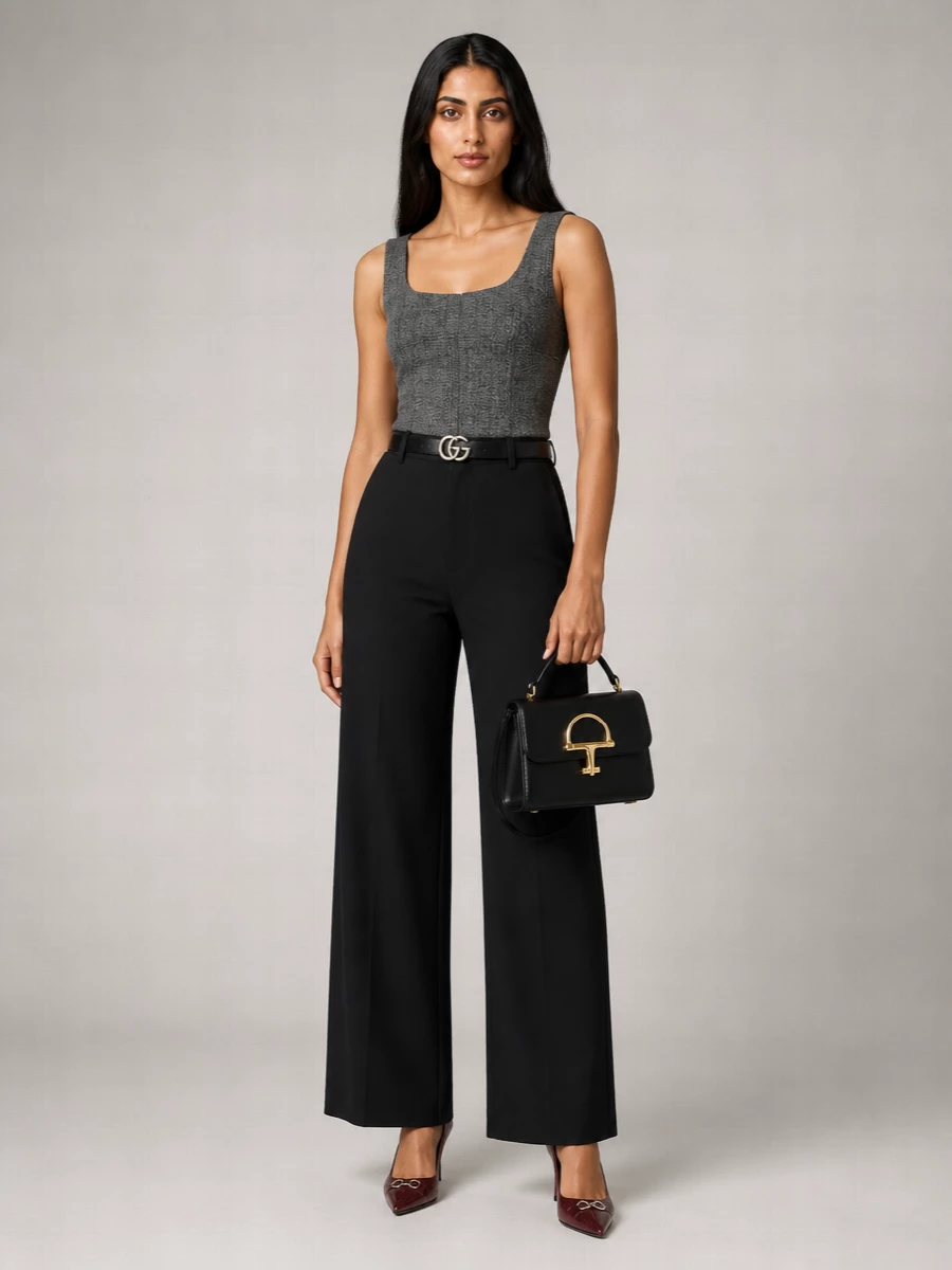 Gucci Wool Two-Tone Tank Top