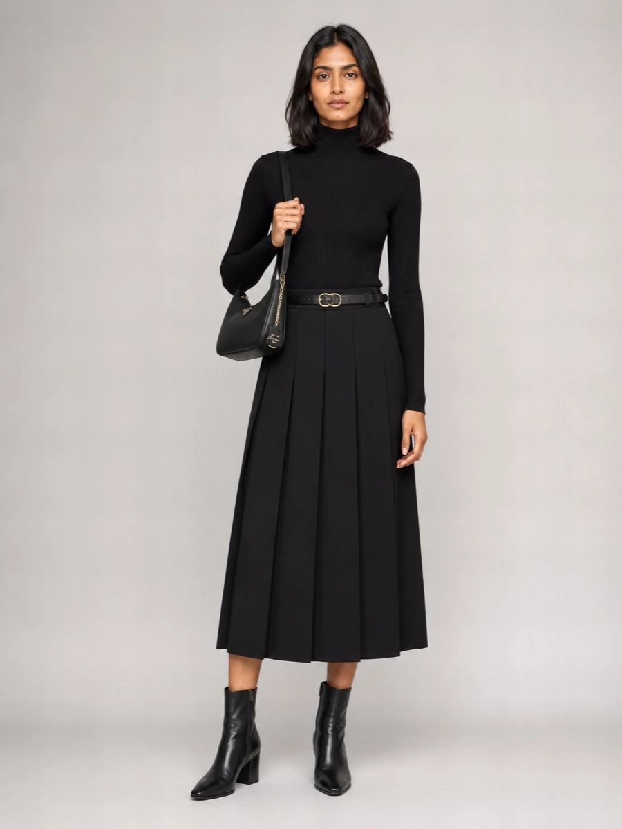 Parosh Pleated Skirt