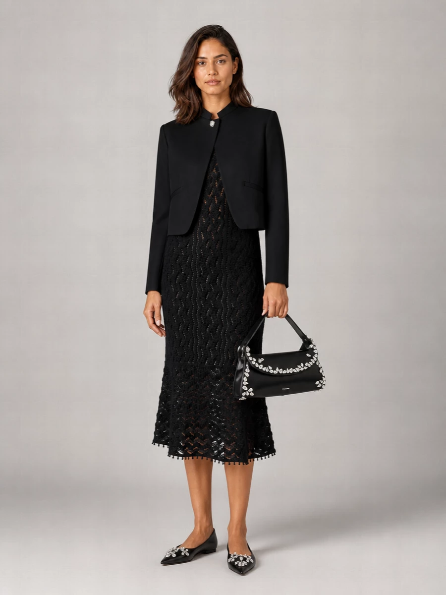 Jil Sander Wool Cropped Blazer
