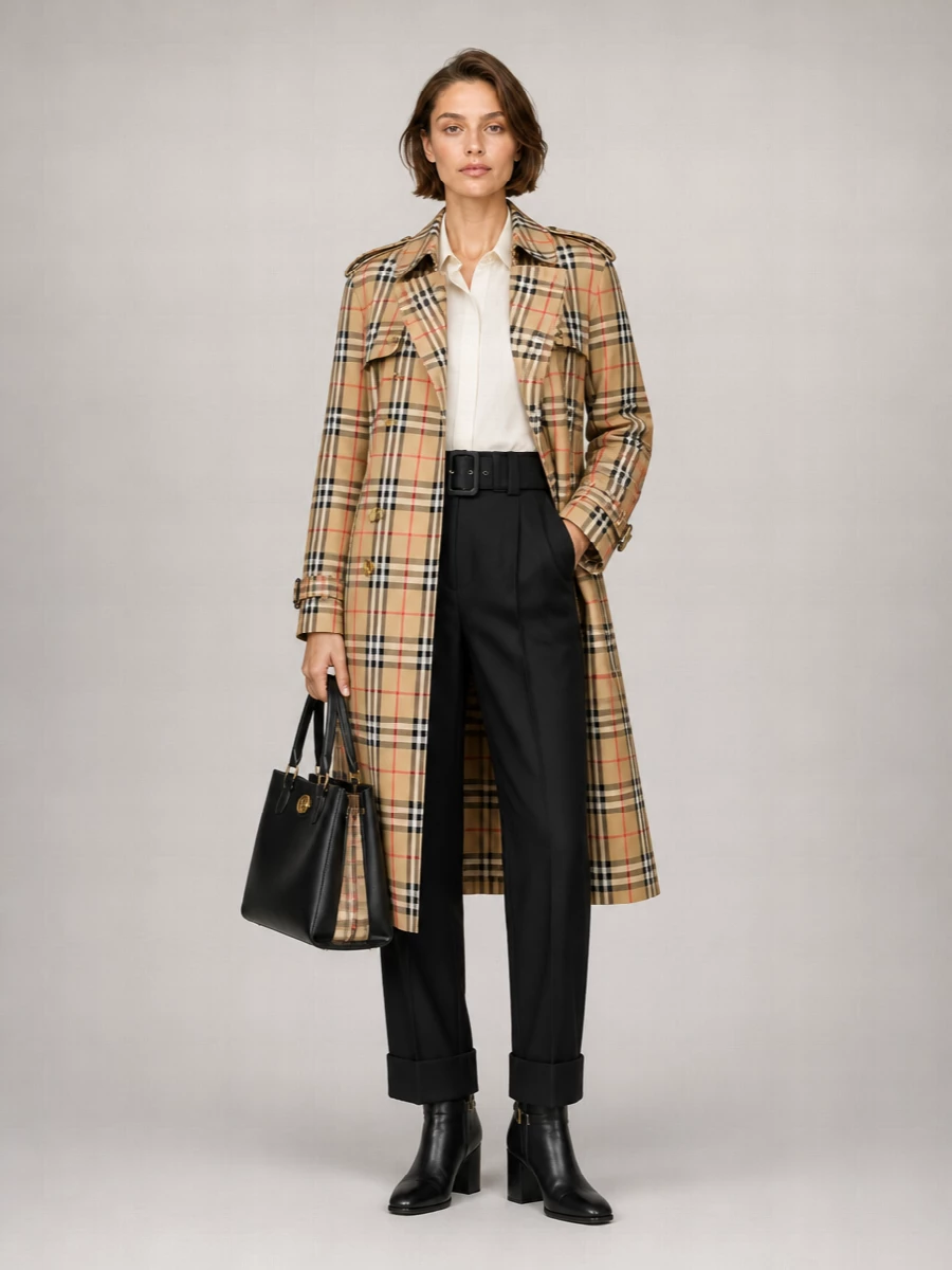 Burberry Gabardine Trench Coat