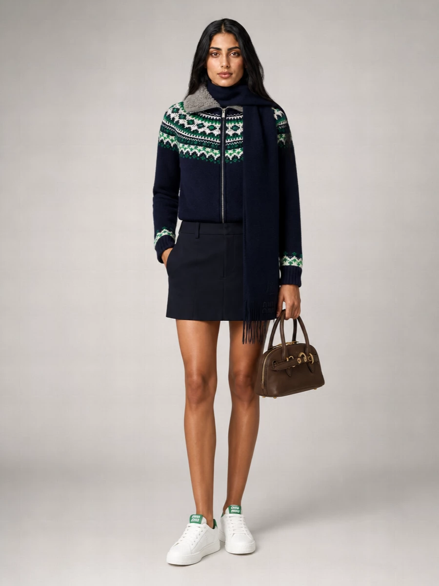 Miu Miu Wool Oversized Cardigan
