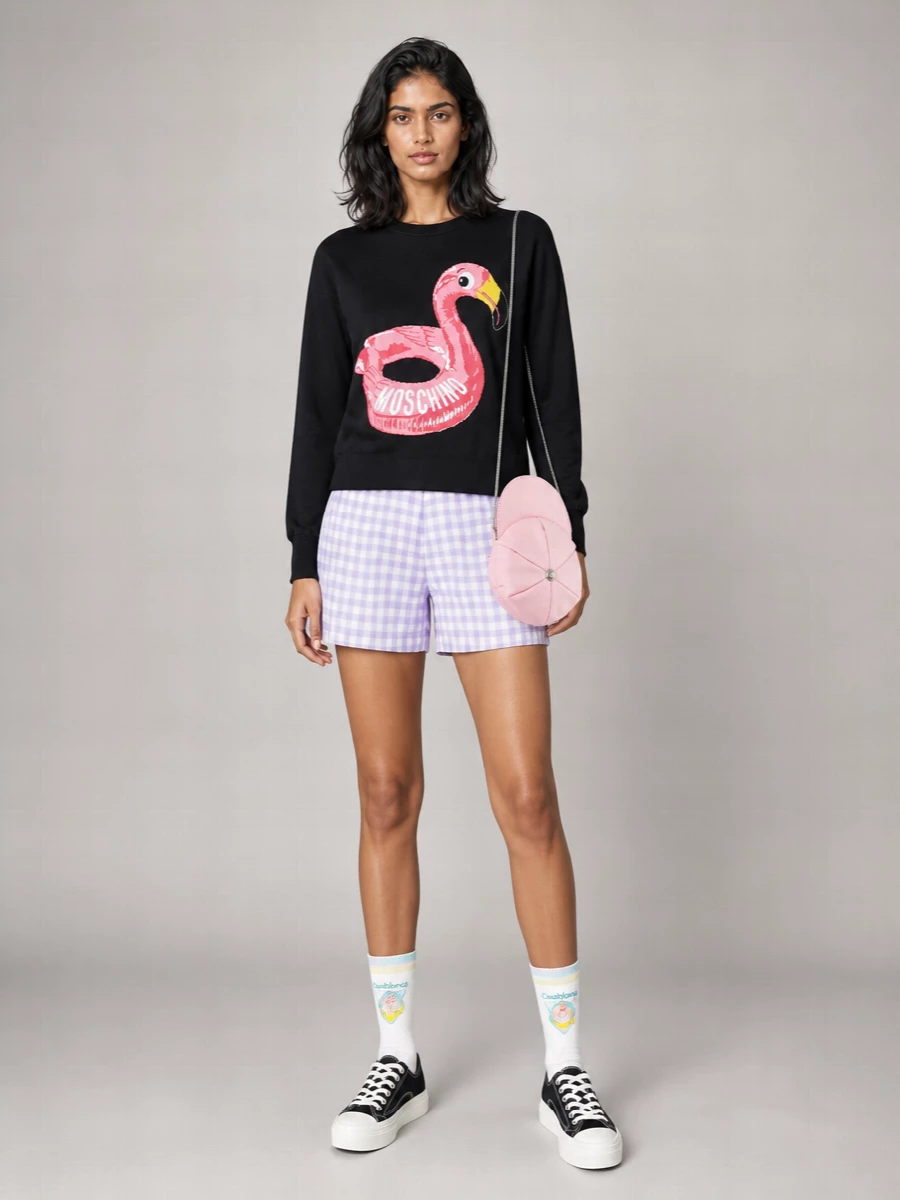 Moschino Cotton Crew-Neck Jumper