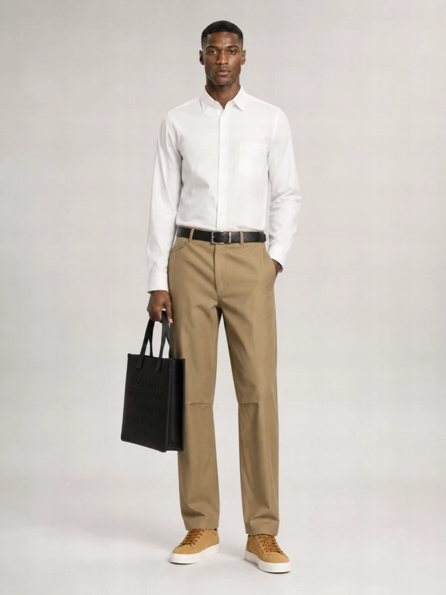Comme Des Garçons Cotton Straight-Leg Trousers