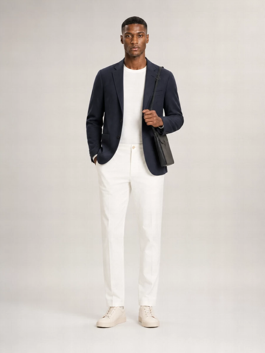 Herno Single-Breasted Linen Blazer