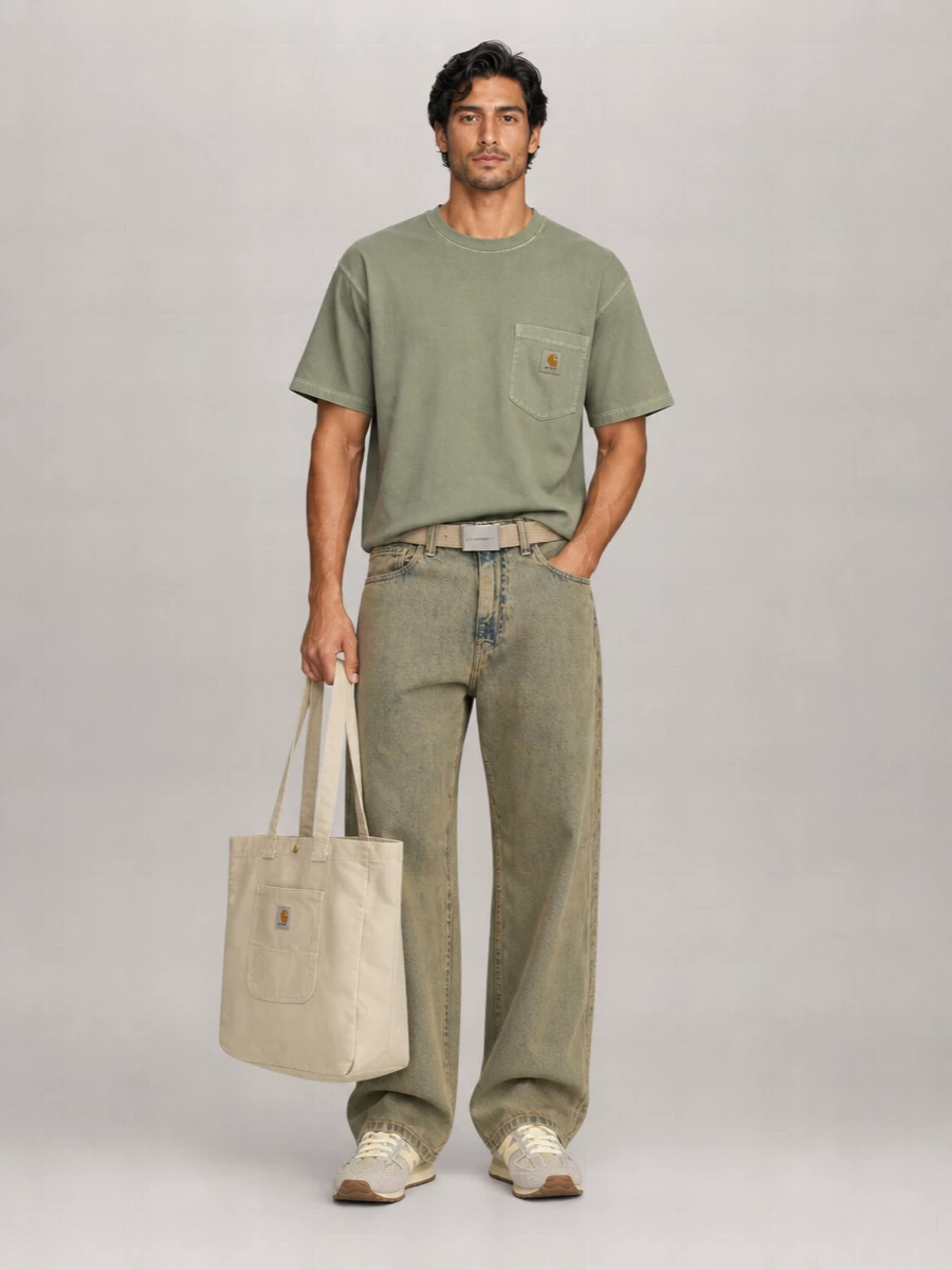 Carhartt Wip Denim Wide-Leg Trousers