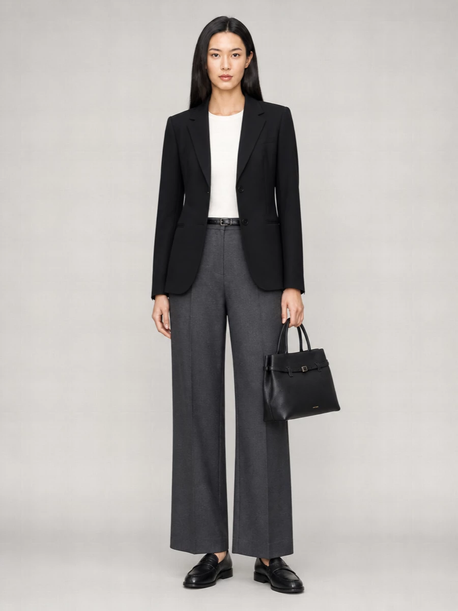 S Max Mara Virgin Wool Tailored Trousers