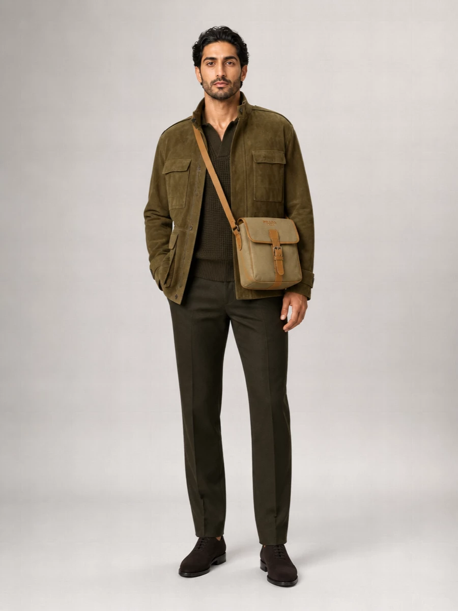 Ferragamo Suede Leather Oxford Shoes