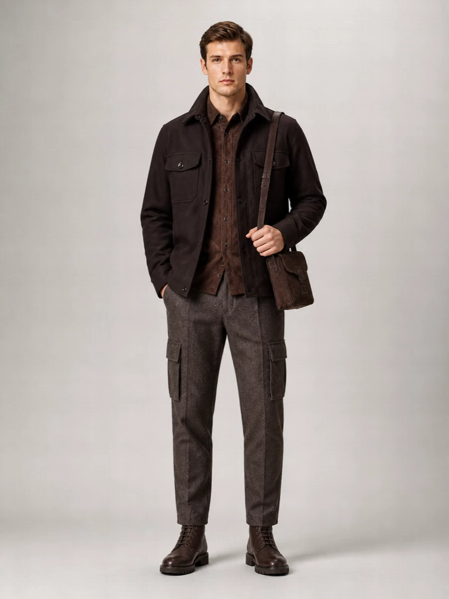 Brunello Cucinelli Calf Leather Lace-Up Boots