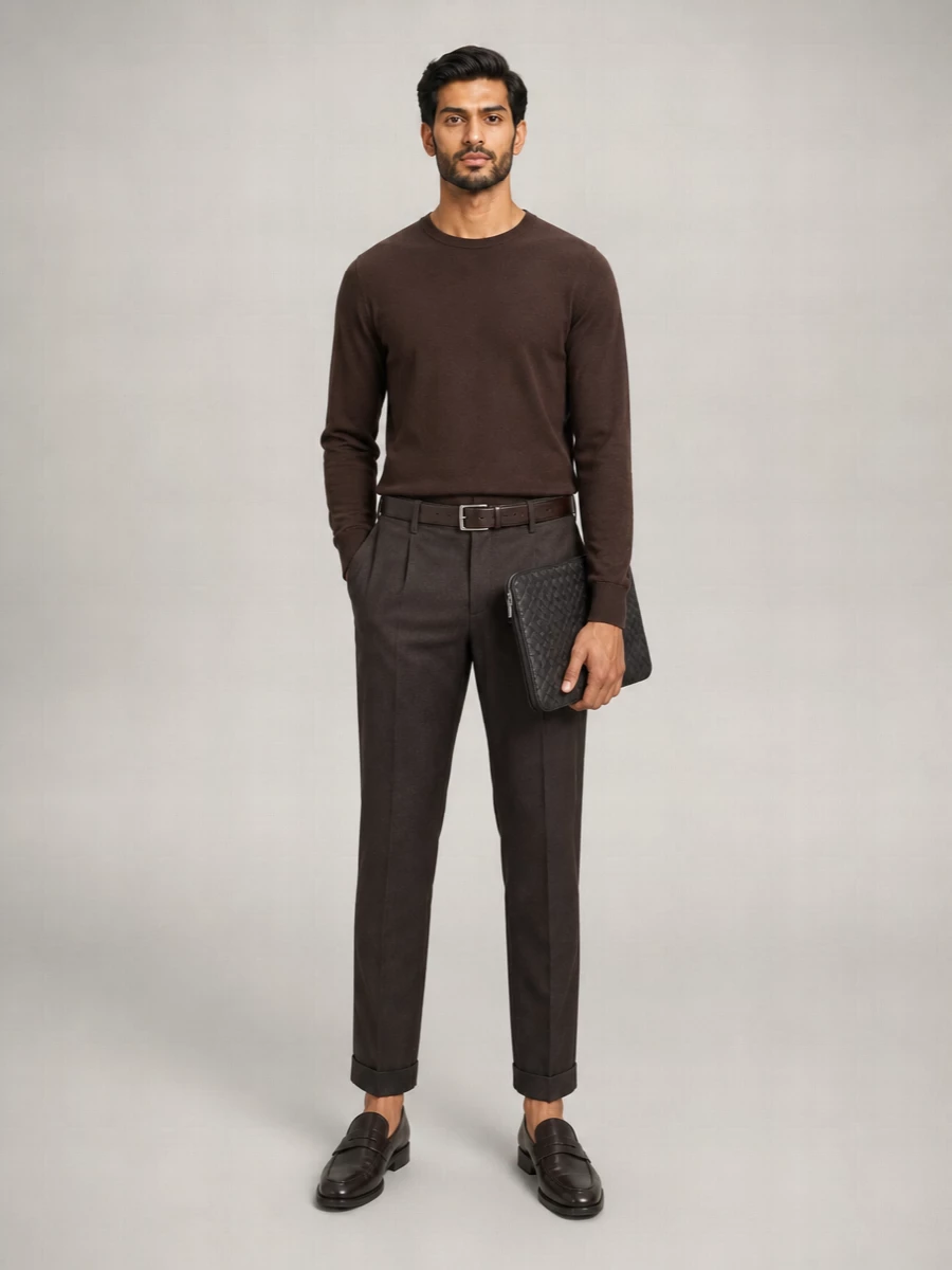 Pt Torino Wool Tailored Trousers