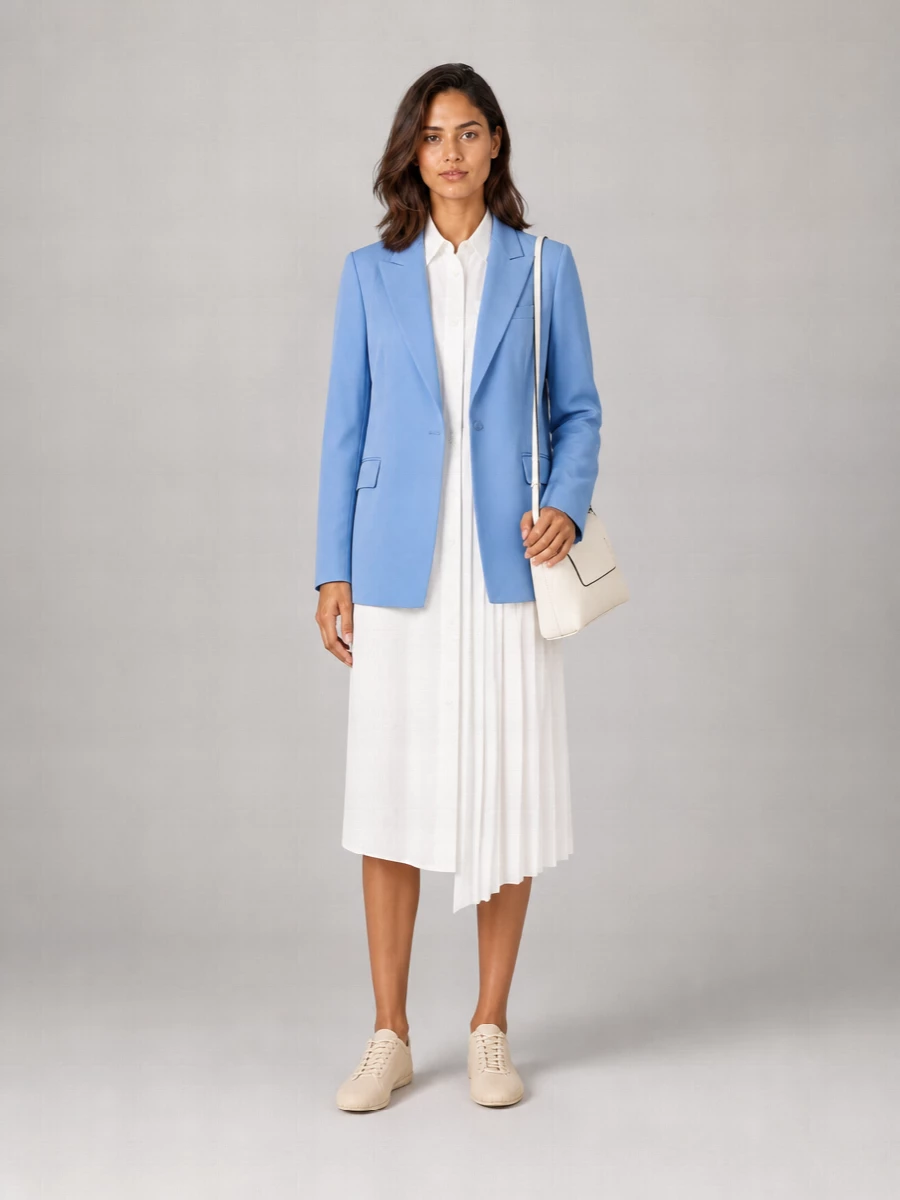 Dries Van Noten Virgin Wool Double-Breasted Blazer